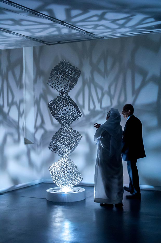 Contemporary Islamic sculpture in Sharjah Islamic Art Festival