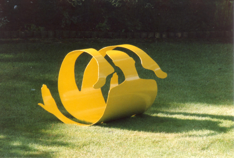 Abstract Figurative steel sculpture