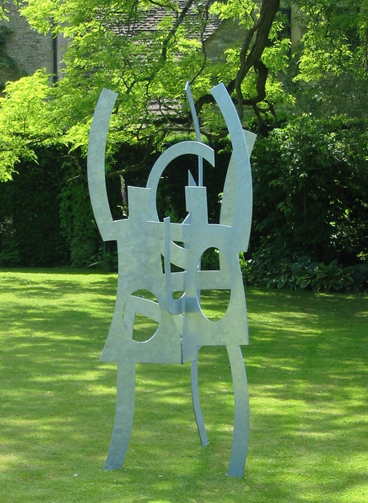 Abstract Figurative steel sculpture